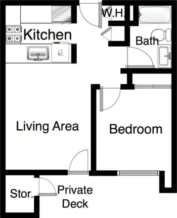 Floorplan of Avista Senior Living Downtown Mesa, Assisted Living, Mesa, AZ 1