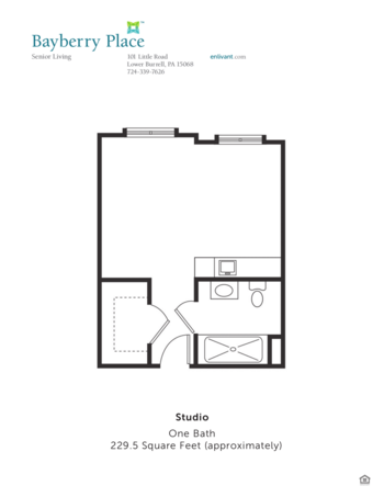 Floorplan of Bayberry Place, Assisted Living, Lower Burrell, PA 1