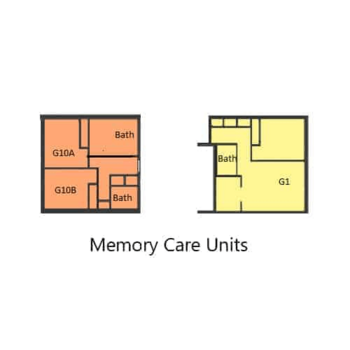 Floorplan of Bell Tower Retirement, Assisted Living, East Dubuque, IL 3
