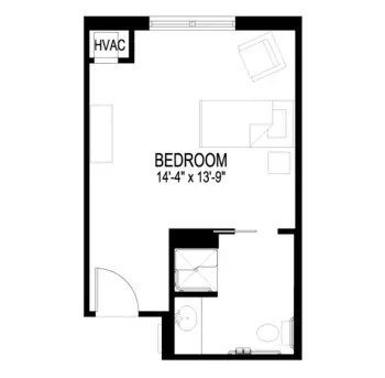 Floorplan of Bridgepointe at Ashgrove Woods, Assisted Living, Nicholasville, KY 3