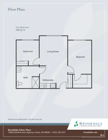 Floorplan of Brookdale Arbor Place, Assisted Living, Everett, WA 2