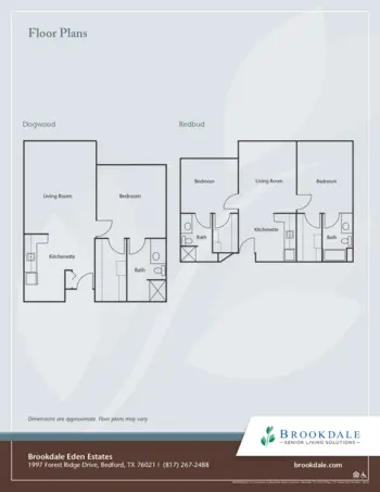 Floorplan of Brookdale Eden Estates, Assisted Living, Bedford, TX 2