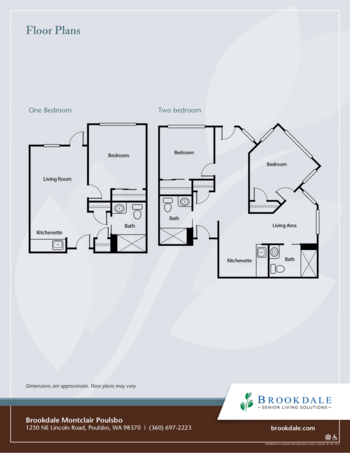 Floorplan of Brookdale Montclair Poulsbo, Assisted Living, Poulsbo, WA 2