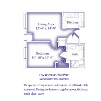 Floorplan of Cordia Senior Residence, Assisted Living, Westmont, IL 1