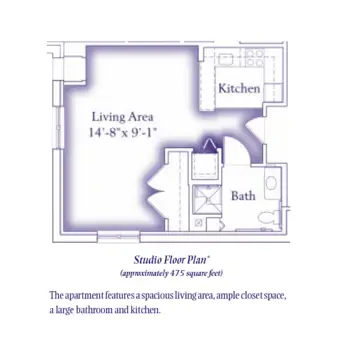Floorplan of Cordia Senior Residence, Assisted Living, Westmont, IL 5