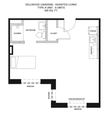Floorplan of Dellwood Gardens, Assisted Living, Memory Care, Saint Paul, MN 2