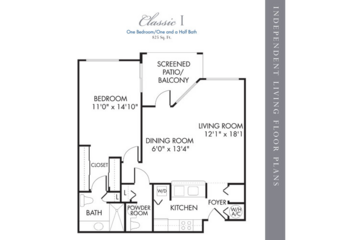 Floorplan of Five Star Premier Residences of Boca Raton, Assisted Living, Boca Raton, FL 3