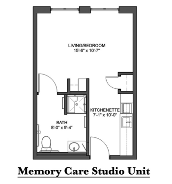 Floorplan of Heritage Woods of Noblesville, Assisted Living, Noblesville, IN 2