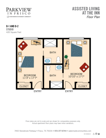 Floorplan of Parkview in Frisco, Assisted Living, Frisco, TX 1