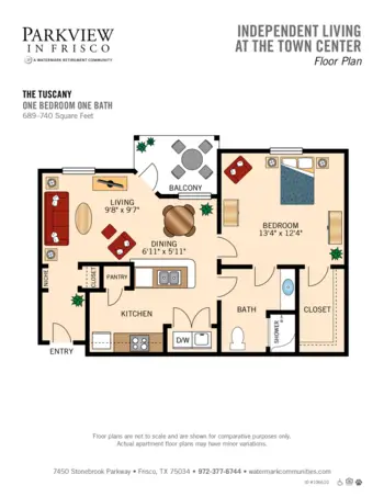 Floorplan of Parkview in Frisco, Assisted Living, Frisco, TX 5