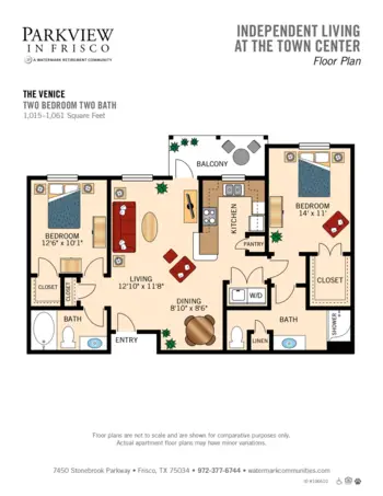 Floorplan of Parkview in Frisco, Assisted Living, Frisco, TX 9