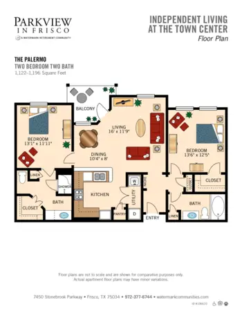 Floorplan of Parkview in Frisco, Assisted Living, Frisco, TX 10
