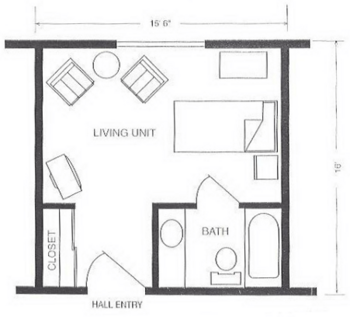 Floorplan of Riverside Lodge, Assisted Living, Memory Care, Grand Island, NE 16