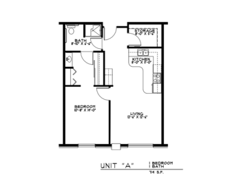 Floorplan of Rose of East Des Moines, Assisted Living, Des Moines, IA 2