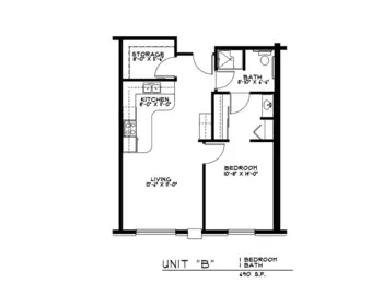 Floorplan of Rose of East Des Moines, Assisted Living, Des Moines, IA 3