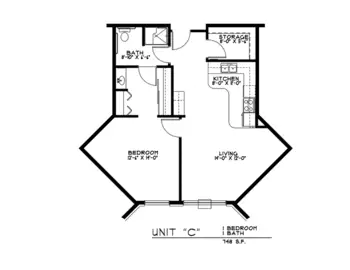 Floorplan of Rose of East Des Moines, Assisted Living, Des Moines, IA 4
