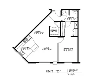 Floorplan of Rose of East Des Moines, Assisted Living, Des Moines, IA 5