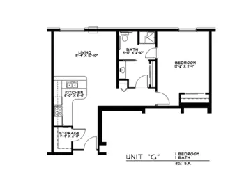 Floorplan of Rose of East Des Moines, Assisted Living, Des Moines, IA 8
