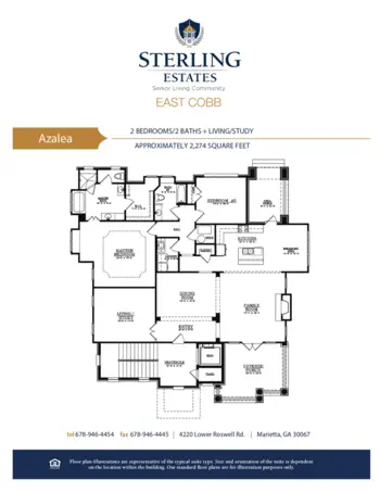Floorplan of Sterling Estates of East Cobb, Assisted Living, Marietta, GA 18