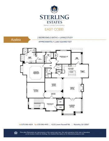 Floorplan of Sterling Estates of East Cobb, Assisted Living, Marietta, GA 2