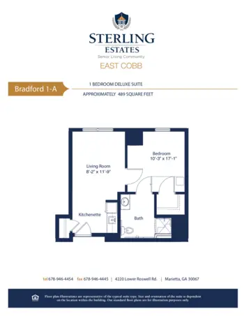 Floorplan of Sterling Estates of East Cobb, Assisted Living, Marietta, GA 4