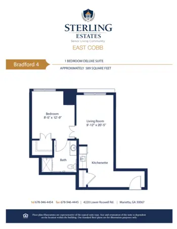 Floorplan of Sterling Estates of East Cobb, Assisted Living, Marietta, GA 14
