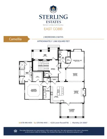 Floorplan of Sterling Estates of East Cobb, Assisted Living, Marietta, GA 5