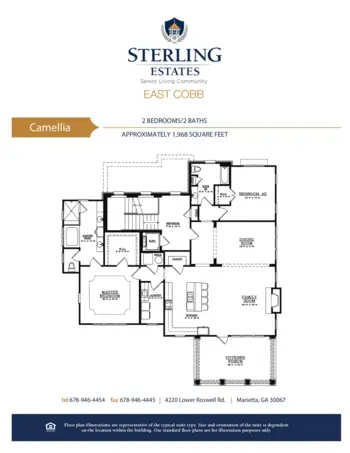 Floorplan of Sterling Estates of East Cobb, Assisted Living, Marietta, GA 7