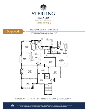 Floorplan of Sterling Estates of East Cobb, Assisted Living, Marietta, GA 6