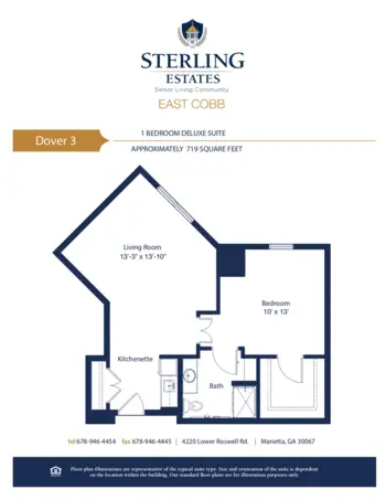 Floorplan of Sterling Estates of East Cobb, Assisted Living, Marietta, GA 12