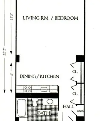 Floorplan of Symphony Residences of Lincoln Park, Assisted Living, Chicago, IL 1