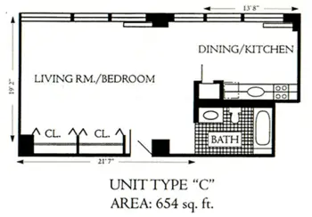 Floorplan of Symphony Residences of Lincoln Park, Assisted Living, Chicago, IL 3