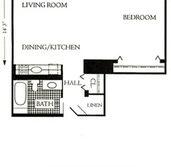 Floorplan of Symphony Residences of Lincoln Park, Assisted Living, Chicago, IL 8