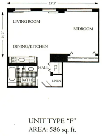Floorplan of Symphony Residences of Lincoln Park, Assisted Living, Chicago, IL 9