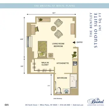 Floorplan of The Bristal at White Plains, Assisted Living, White Plains, NY 2