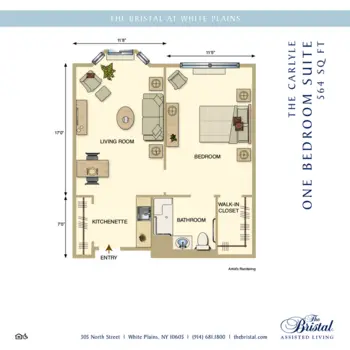 Floorplan of The Bristal at White Plains, Assisted Living, White Plains, NY 3