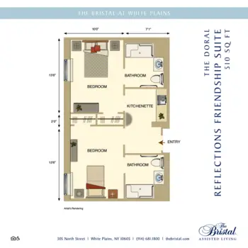 Floorplan of The Bristal at White Plains, Assisted Living, White Plains, NY 4