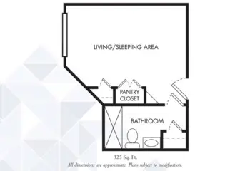 Floorplan of The Gardens of Sun City, Assisted Living, Sun City, AZ 4