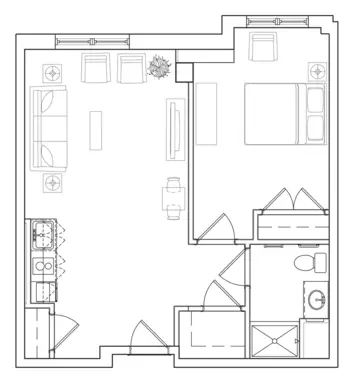 Floorplan of The Residence at Brookside, Assisted Living, Avon, CT 1