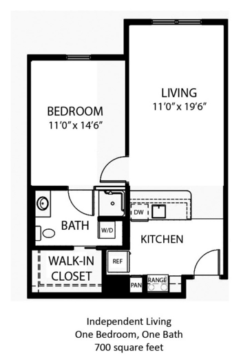 Floorplan of The Waterford at Levis Commons, Assisted Living, Perrysburg, OH 3