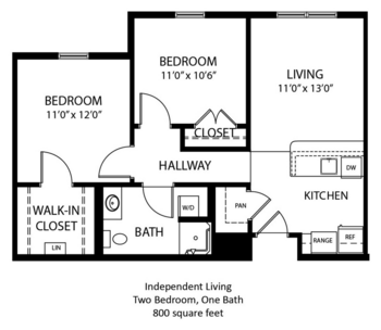 Floorplan of The Waterford at Levis Commons, Assisted Living, Perrysburg, OH 4
