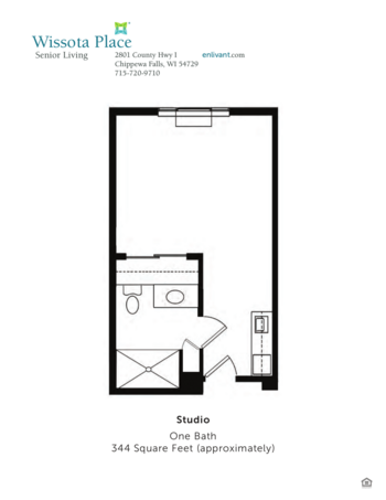 Floorplan of Wissota Place, Assisted Living, Chippewa Falls, WI 1