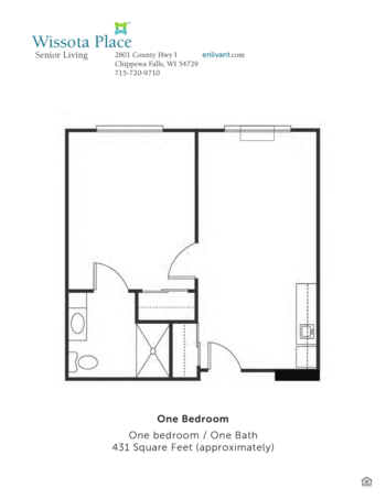 Floorplan of Wissota Place, Assisted Living, Chippewa Falls, WI 3