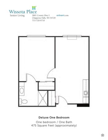 Floorplan of Wissota Place, Assisted Living, Chippewa Falls, WI 4