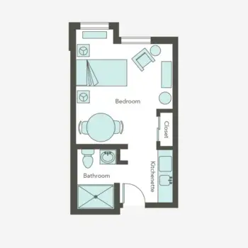 Floorplan of Aegis Living of Lodge, Assisted Living, Kirkland, WA 6