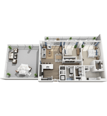 Floorplan of Allegro at Tallahassee, Assisted Living, Tallahassee, FL 3