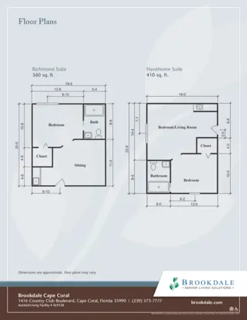 Floorplan of Brookdale Cape Coral, Assisted Living, Cape Coral, FL 2
