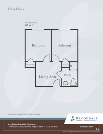 Floorplan of Brookdale Danville Piedmont, Assisted Living, Danville, VA 2