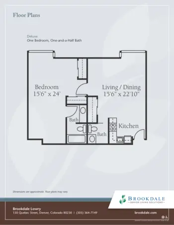 Floorplan of Brookdale Lowry, Assisted Living, Denver, CO 5