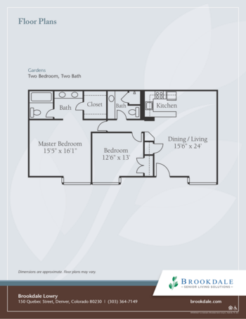 Floorplan of Brookdale Lowry, Assisted Living, Denver, CO 6